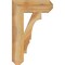 Ekena Millwork Balboa Craftsman Rough Sawn Bracket, Western Red Cedar, 4"W x 14"D x 22"H BKT04X14X22BOA04RWR - alternate 3